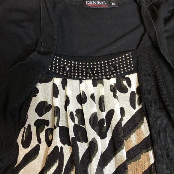 Leopard print blouse shirt sweater - Picture 5 of 5